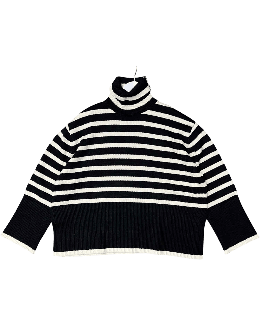 Size M | Momera Wool Striped Turtleneck Jumper