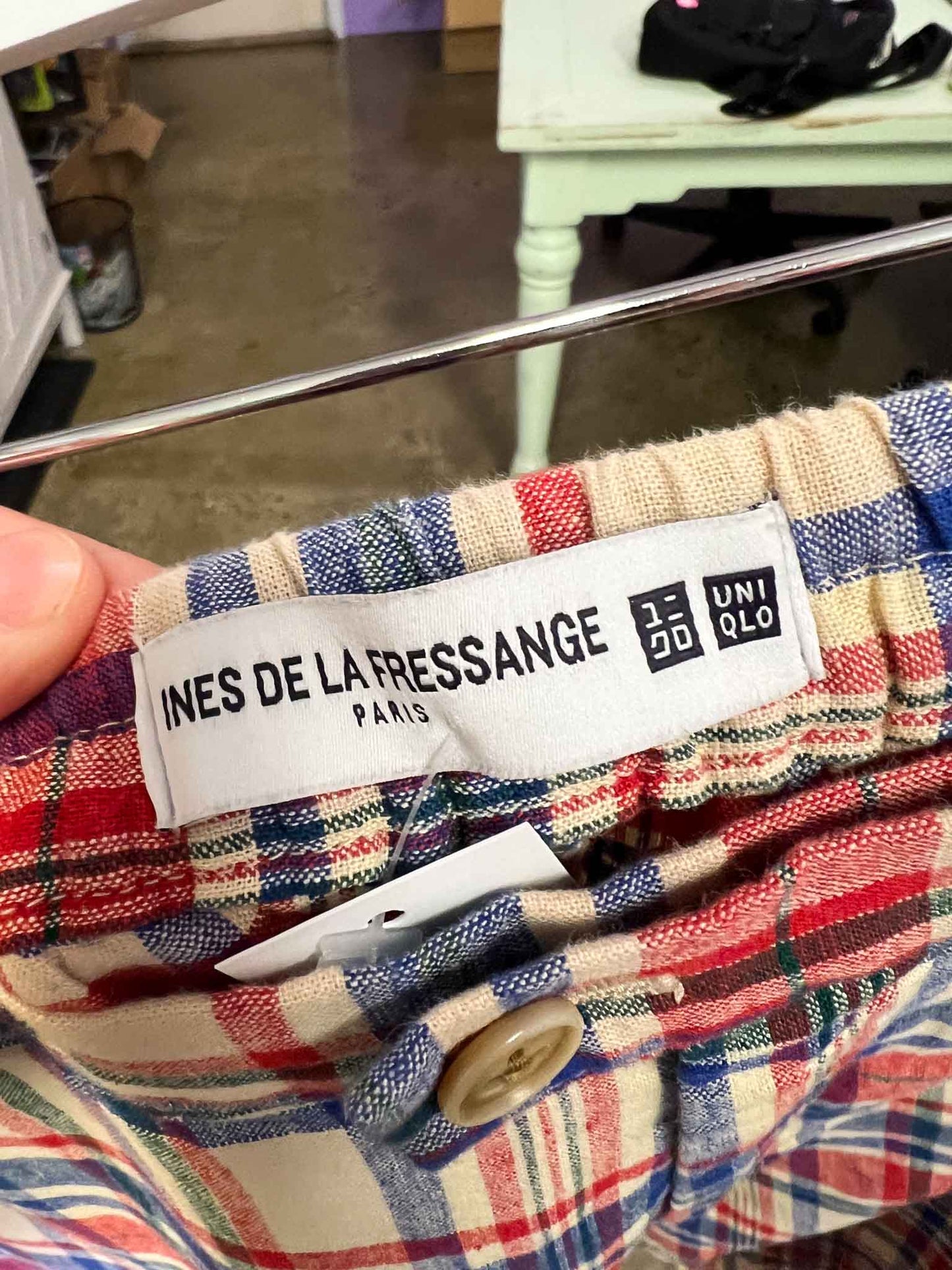 Size L | Uniqlo x Ines De La Fressange Plaid Pants