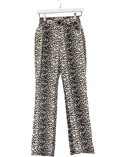 Size L | Xcepsion Vintage Leopard Flare Pants