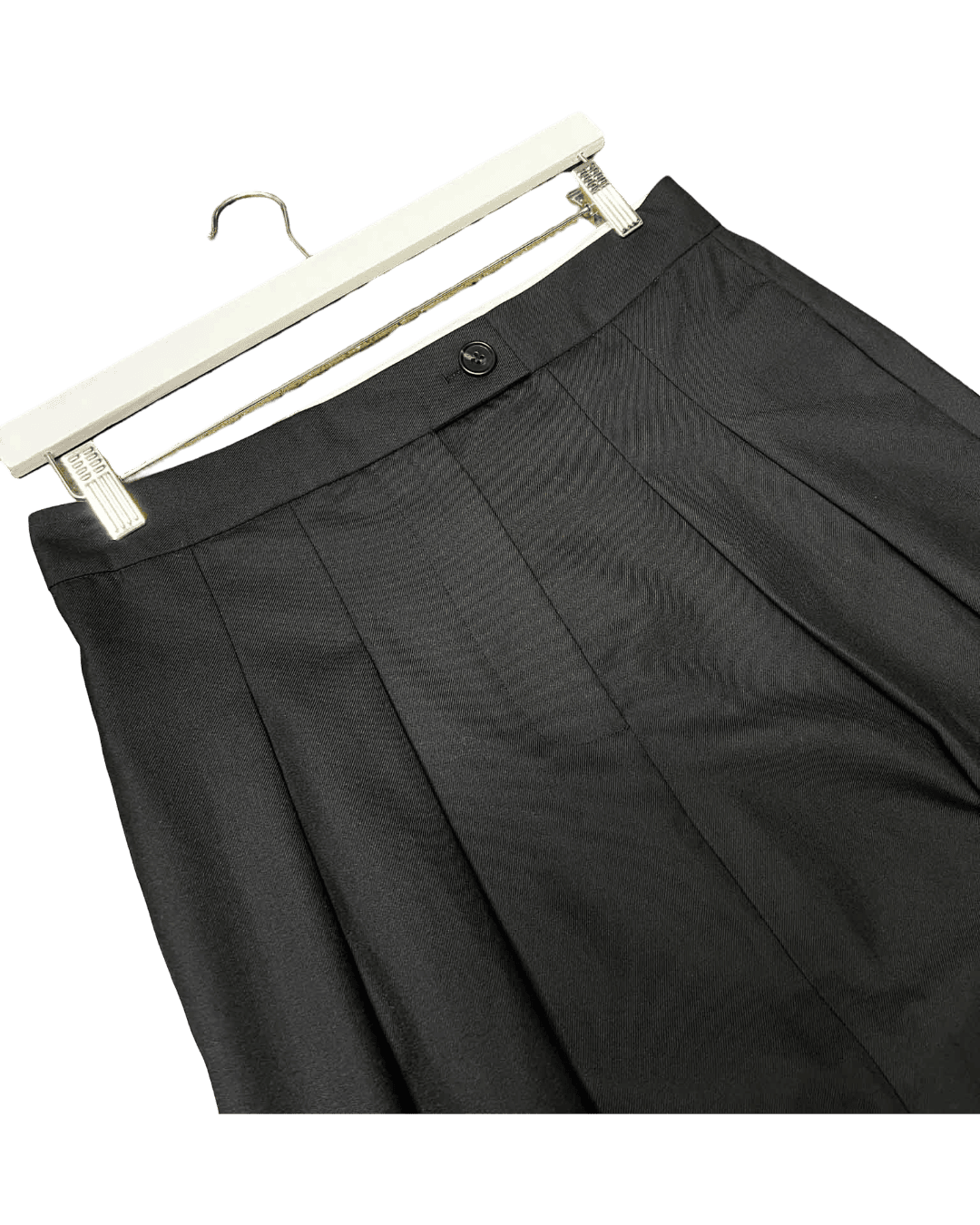 Size 12 (L) | Courtney Zheng Pleated Wool Maxi Skirt With Tags