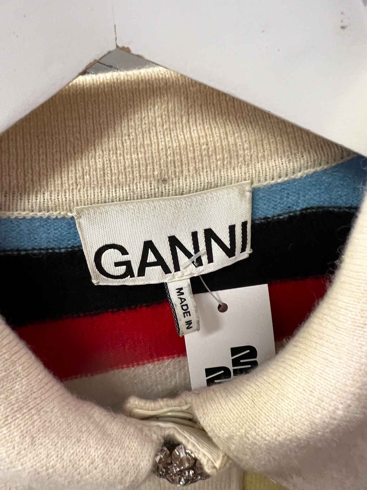Size XL | Ganni Cashmere Knit Polo Jumper