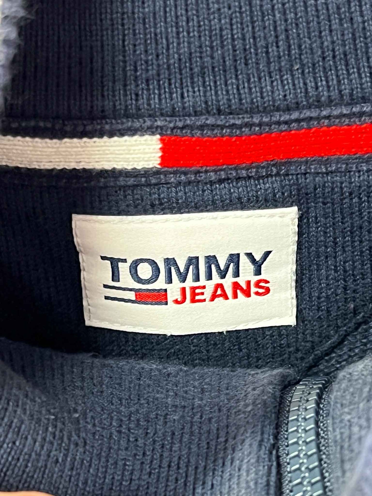 Size XL | Tommy Jeans Cotton 1/4 Zip Knit