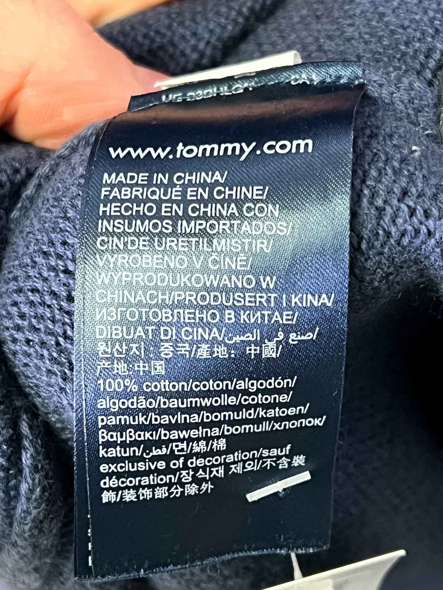 Size XL | Tommy Jeans Cotton 1/4 Zip Knit