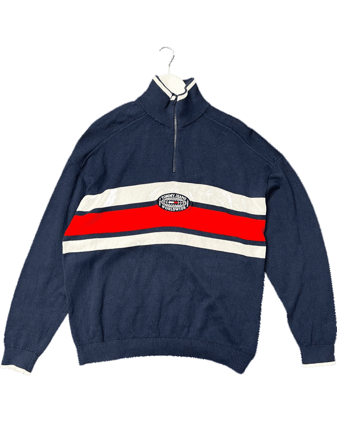 Size XL | Tommy Jeans Cotton 1/4 Zip Knit
