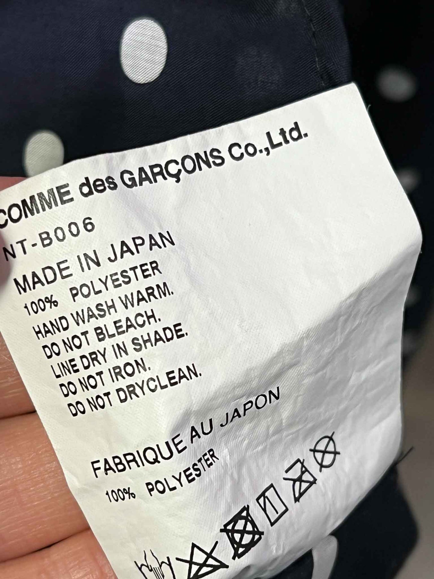 Size M | Comme des Garçons GIRL Polka Dot Shirt