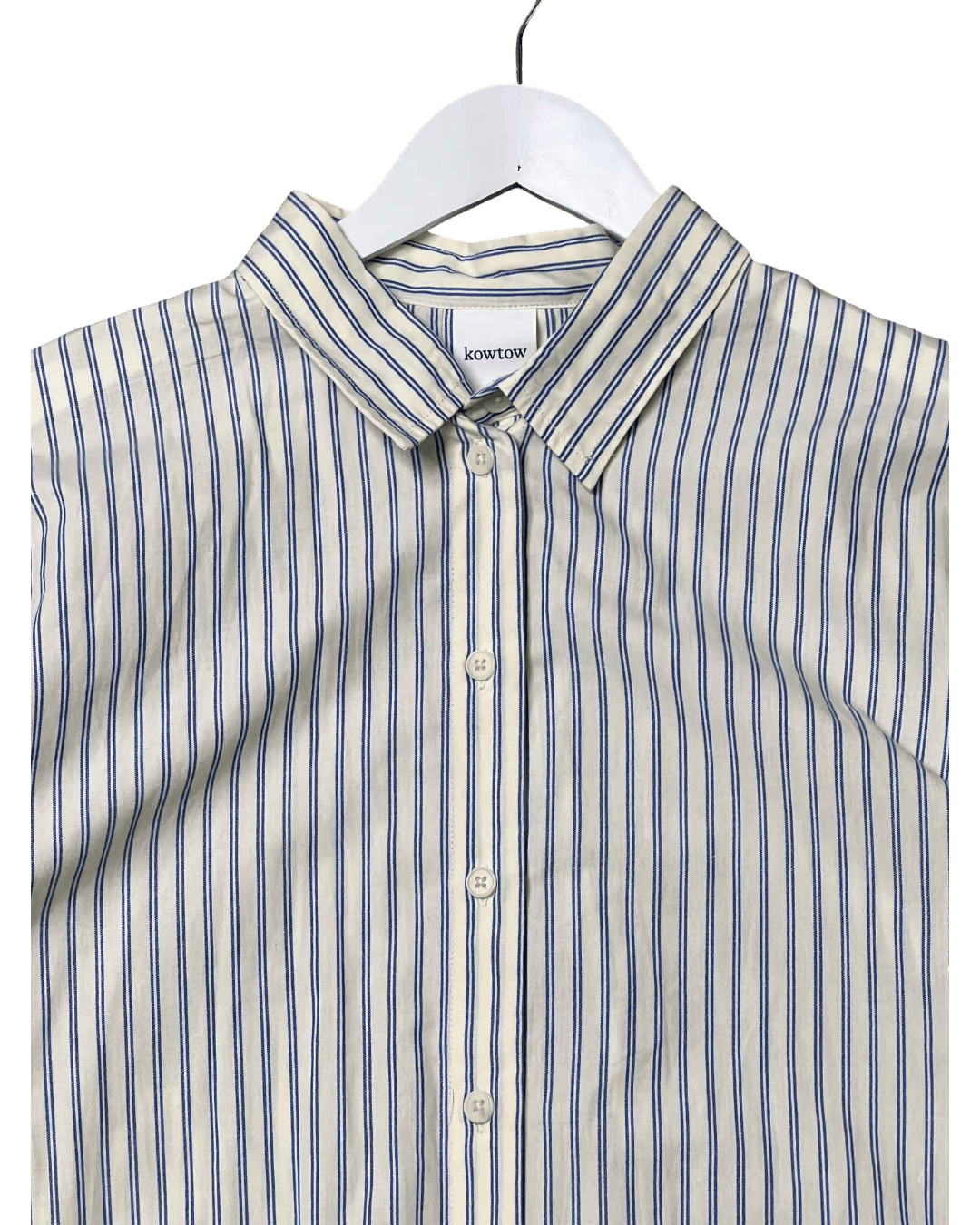 Size XL | Kowtow Striped Cotton Shirt