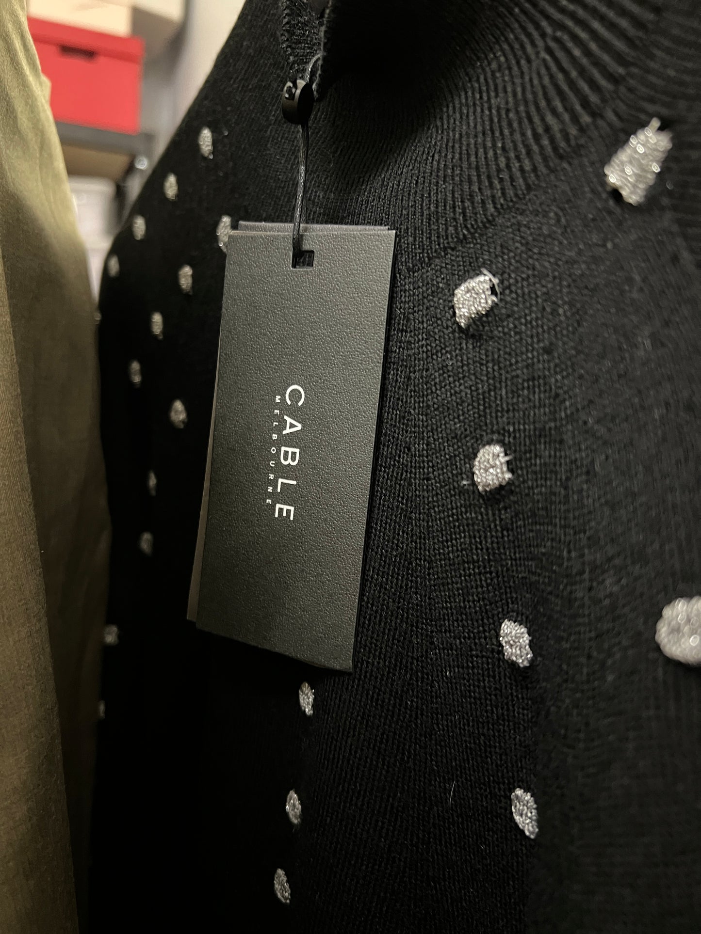 Size S | Cable Silver Stars Merino Wool Jumper With Tags