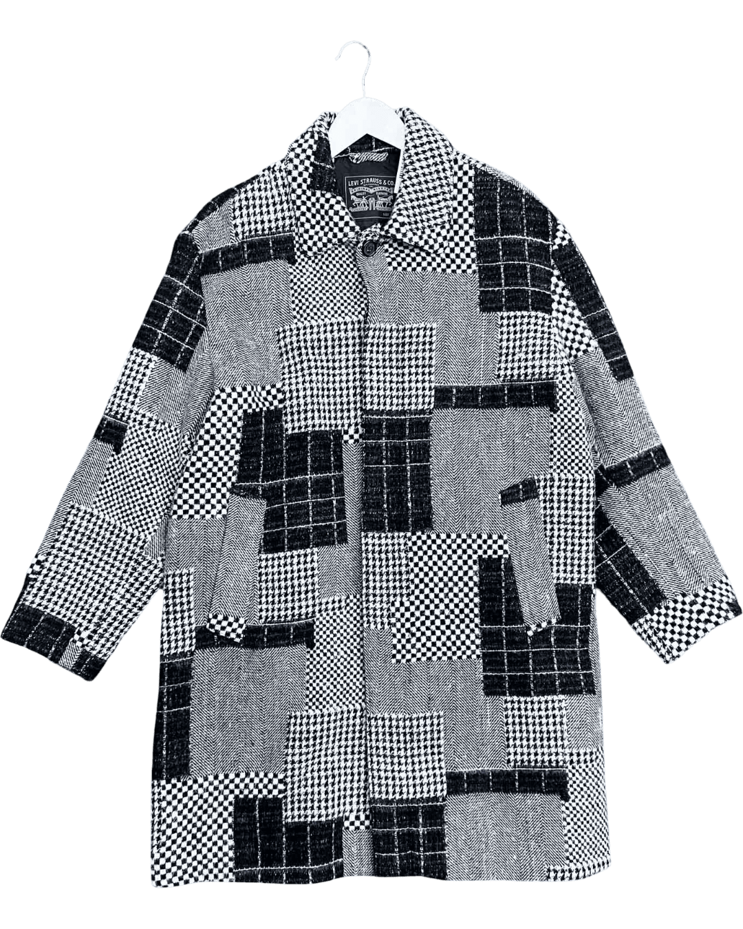 Size M | Levi's Houndstooth Wool Coat