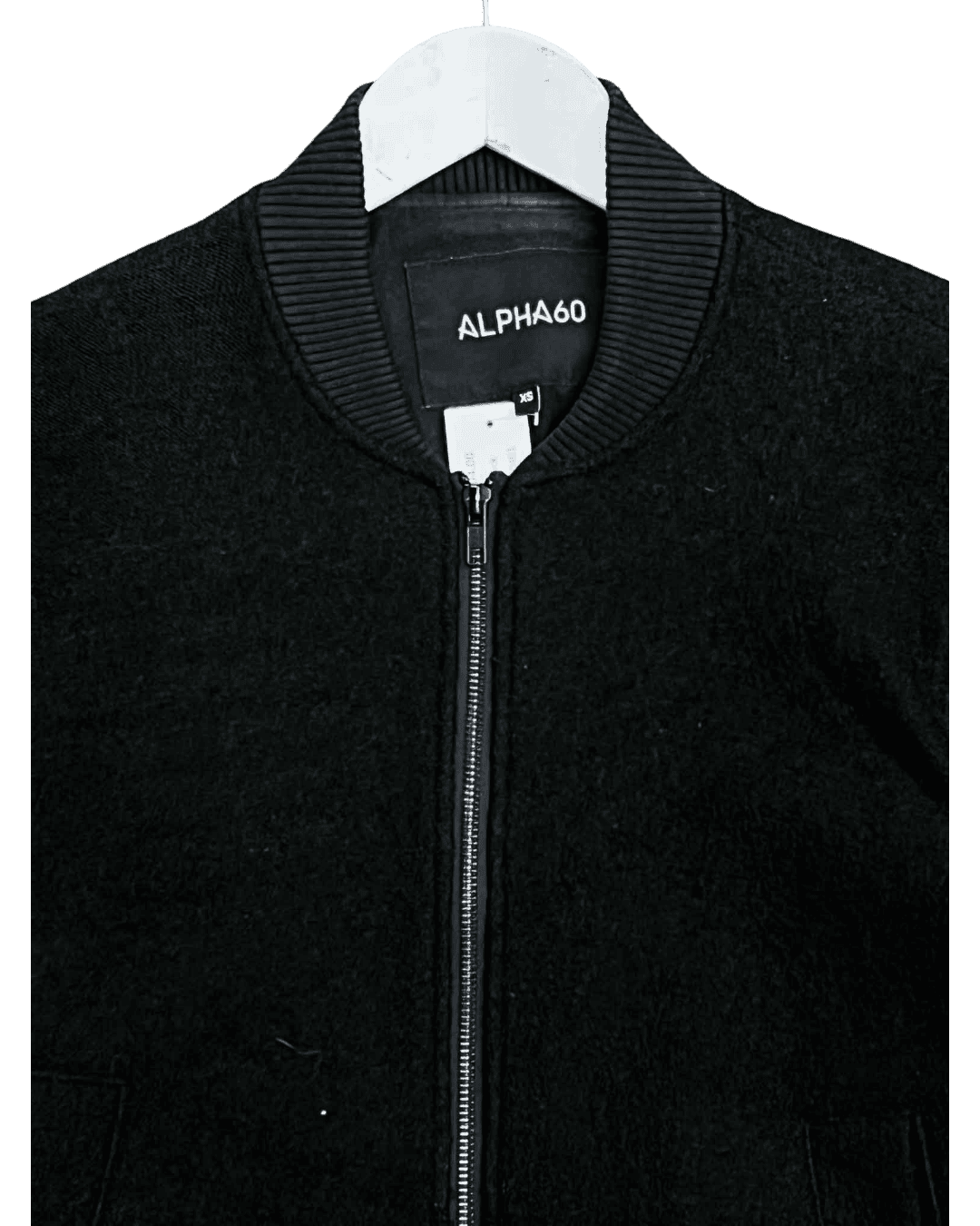 Size XS | Alpha60 Boucle Knit Bomber Jacket