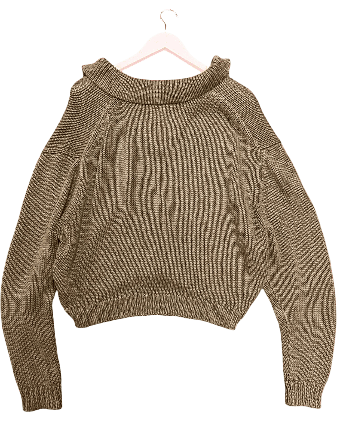 Size 3 (L) | Bassike Relaxed Fit V-Neck Jumper