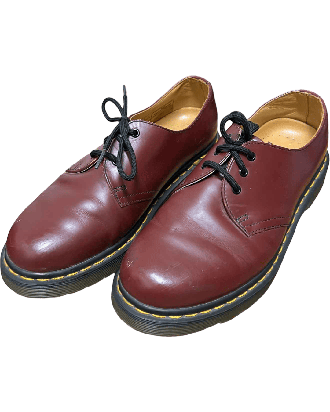 Size 39 | Dr Martens Cherry Leather Low-Cut Shoes