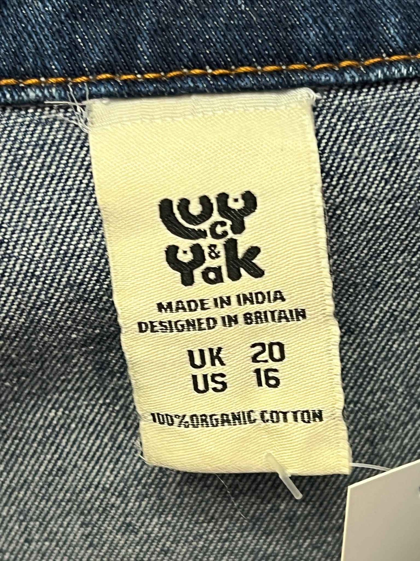 Size 20 | Lucy & Yak Wide Leg Denim Boilersuit