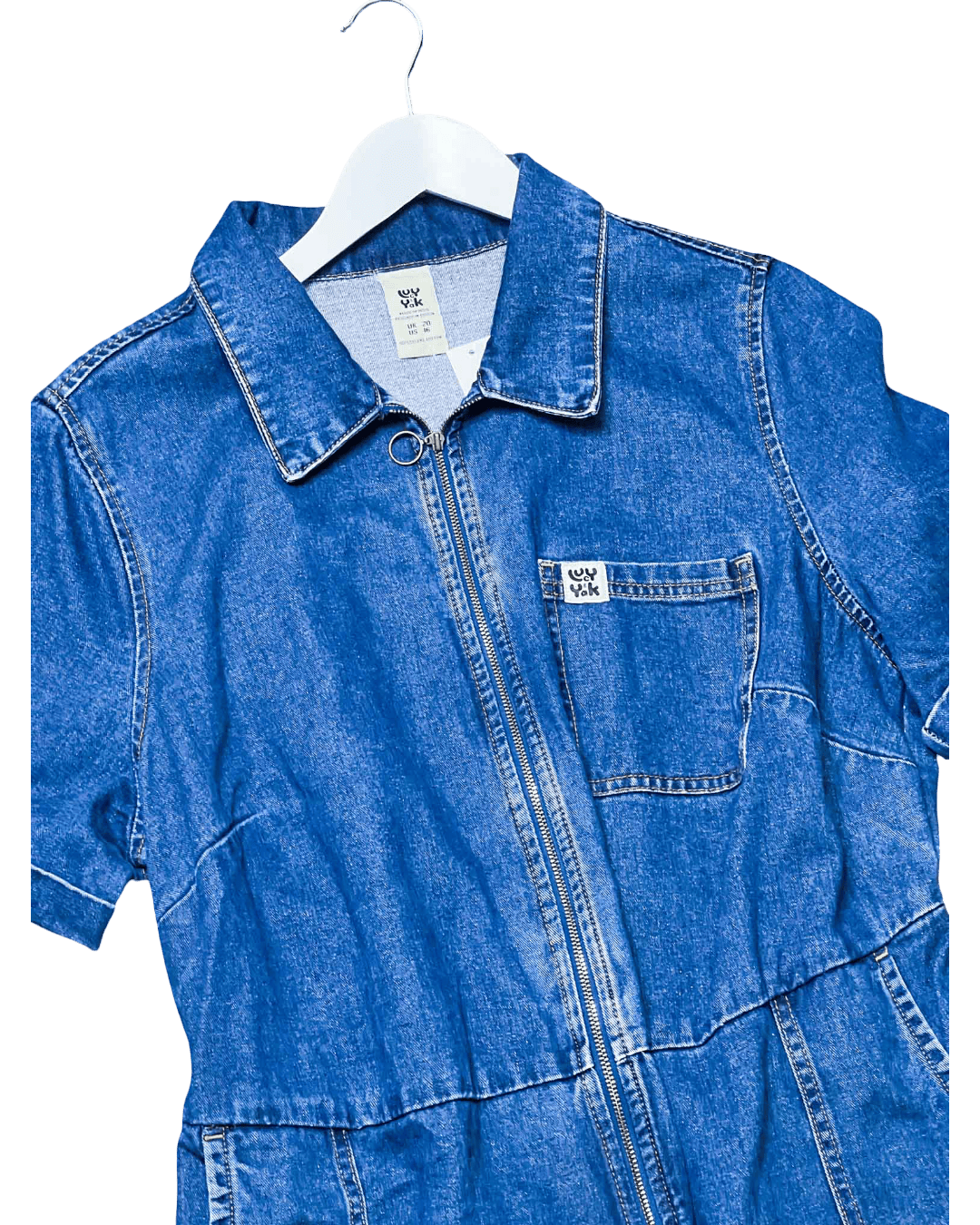 Size 20 | Lucy & Yak Wide Leg Denim Boilersuit