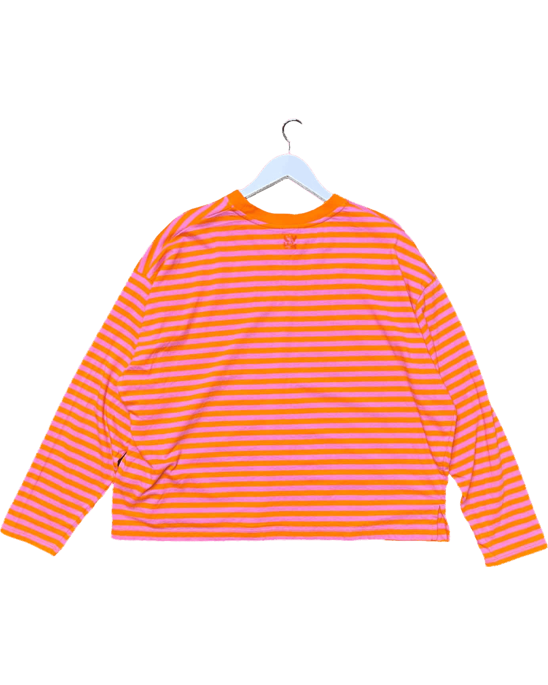 Size XL | Lucy & Yak Pink-Orange Striped Top