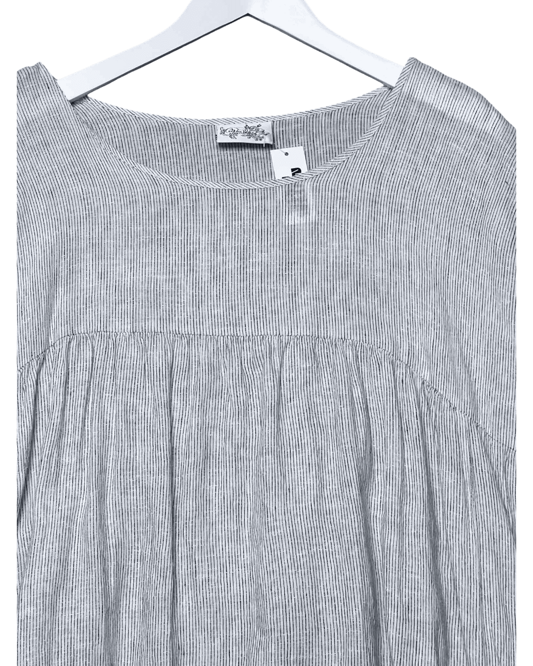 One Size | Manteau Noir Linen Dress