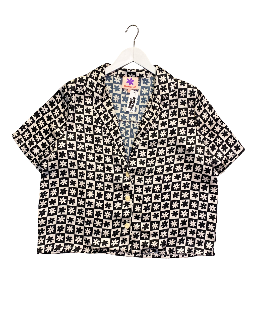 Size 2XL | Lisa Says Gah Satin Shirt
