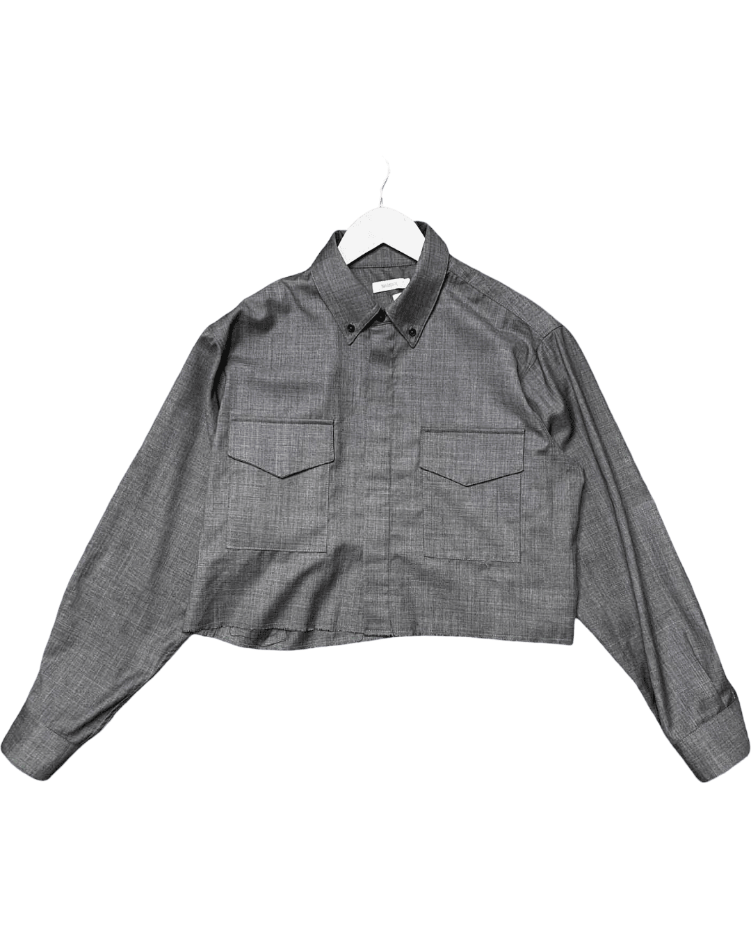 Size 1 (S) | Bassike Cropped Fit Shirt