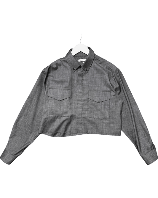 Size 1 (S) | Bassike Cropped Fit Shirt