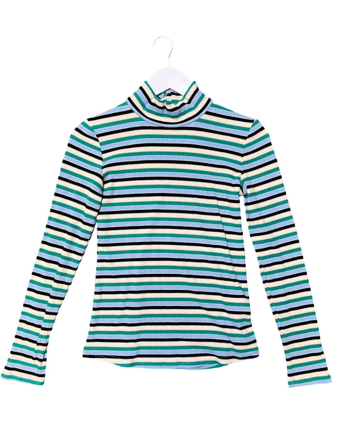 Size 10 | Kuwaii Ribbed Stripy Top