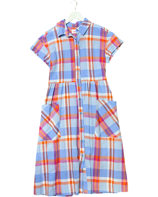 Size 8 | Obus Plaid Midi Dress