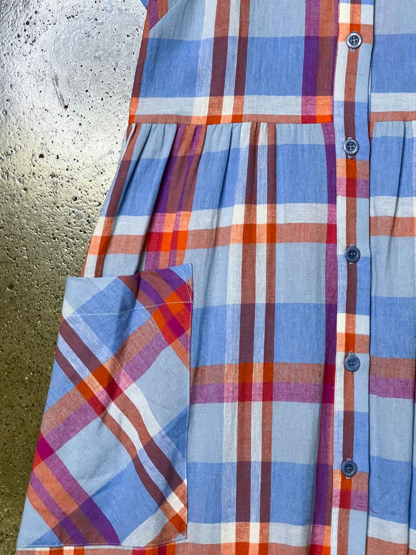 Size 8 | Obus Plaid Midi Dress