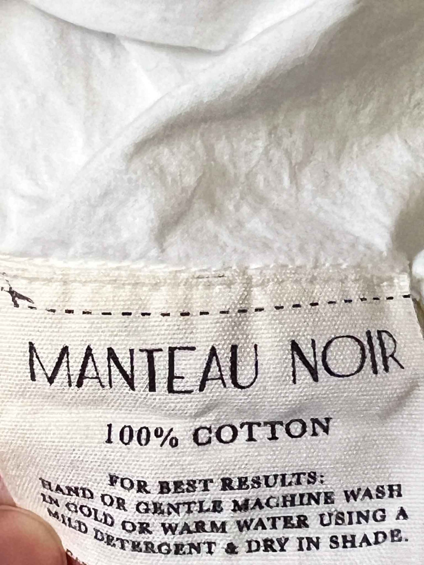Size XL | Manteau Noir Hi-Low Button Down Shirt