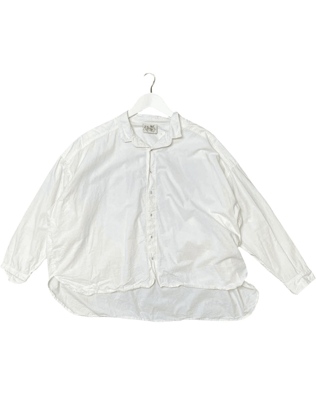 Size XL | Manteau Noir Hi-Low Button Down Shirt
