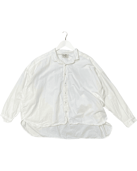 Size XL | Manteau Noir Hi-Low Button Down Shirt