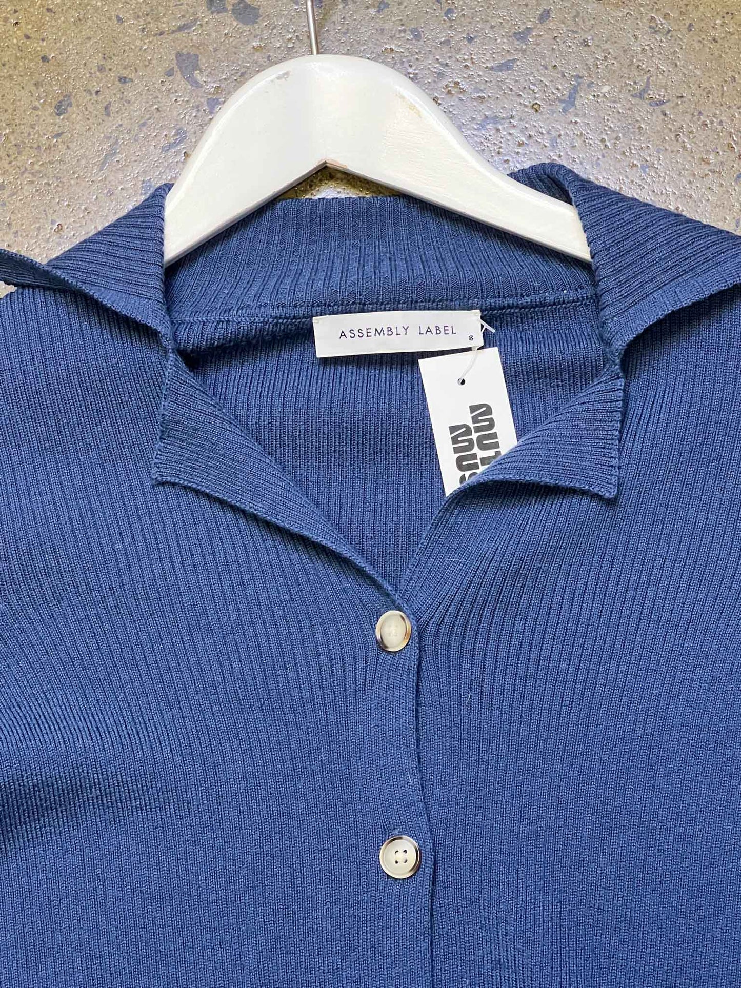 Size 8 | Assembly Label 100% Wool Ribbed Top