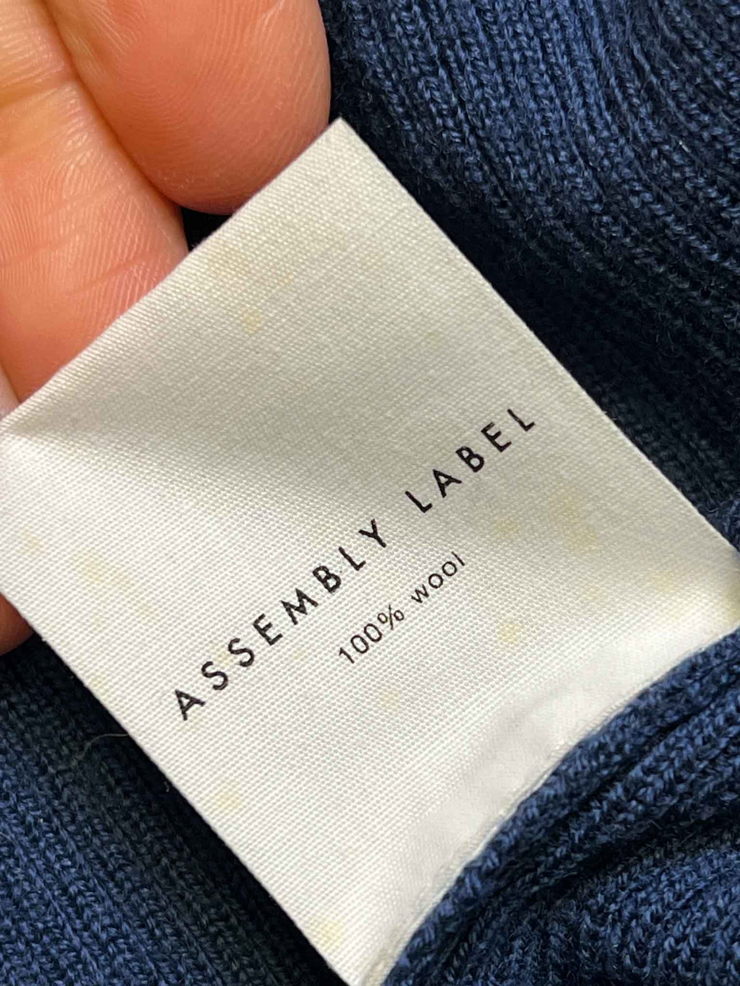 Size 8 | Assembly Label 100% Wool Ribbed Top