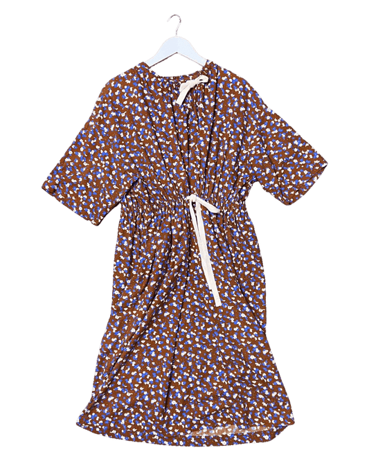 Size XS | Kloke Floral Drawstring Midi Dress