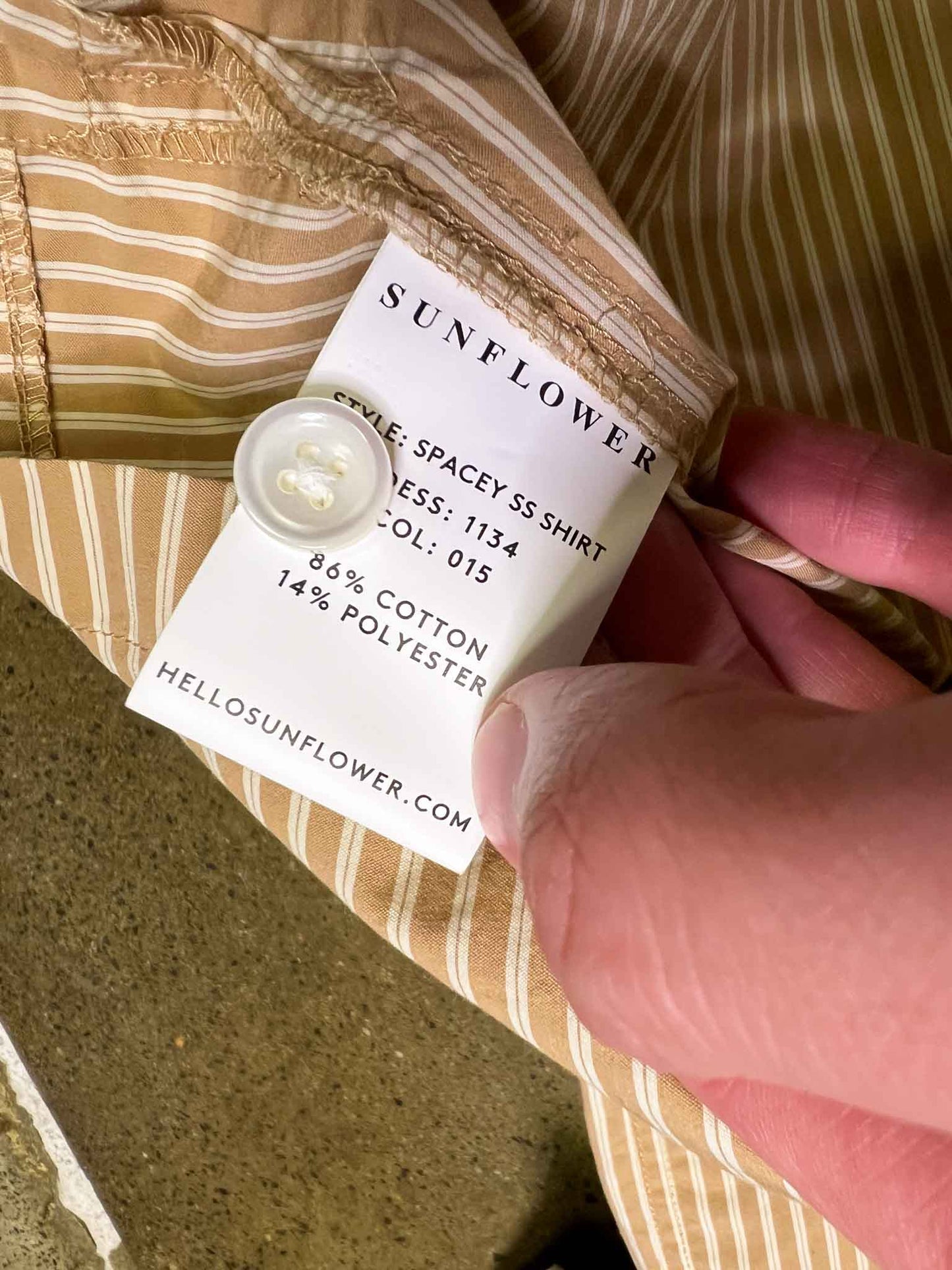 Size XL | Sunflower Boxy Stripe Shirt