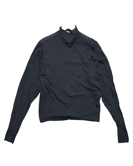 Size L | Bassike Mock Neck Top