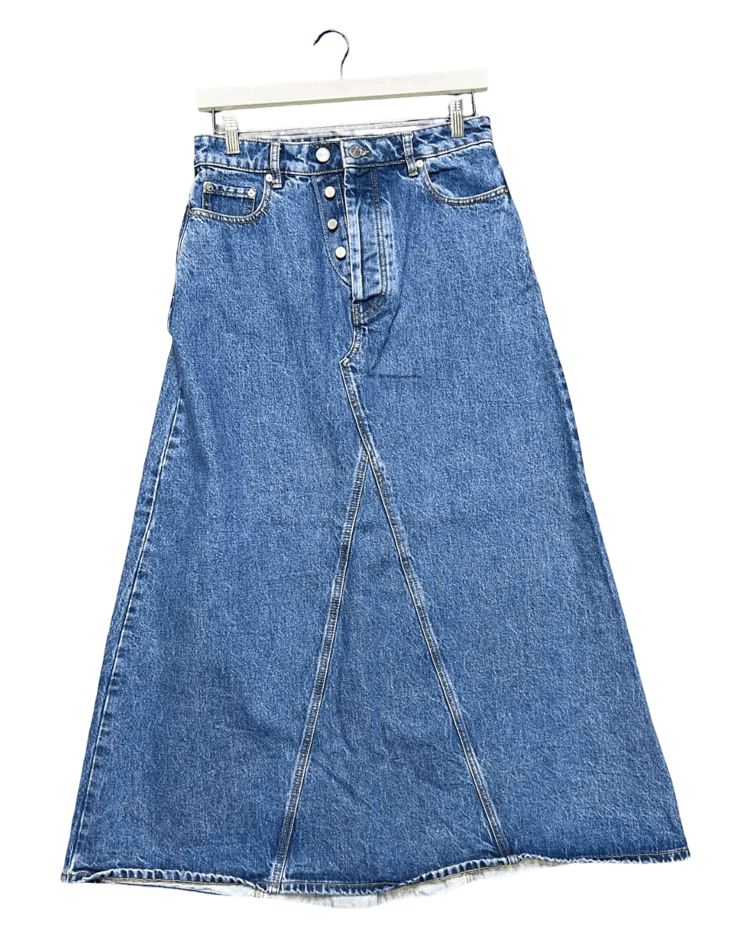 Size 38 (M) | Ganni Denim Maxi Skirt