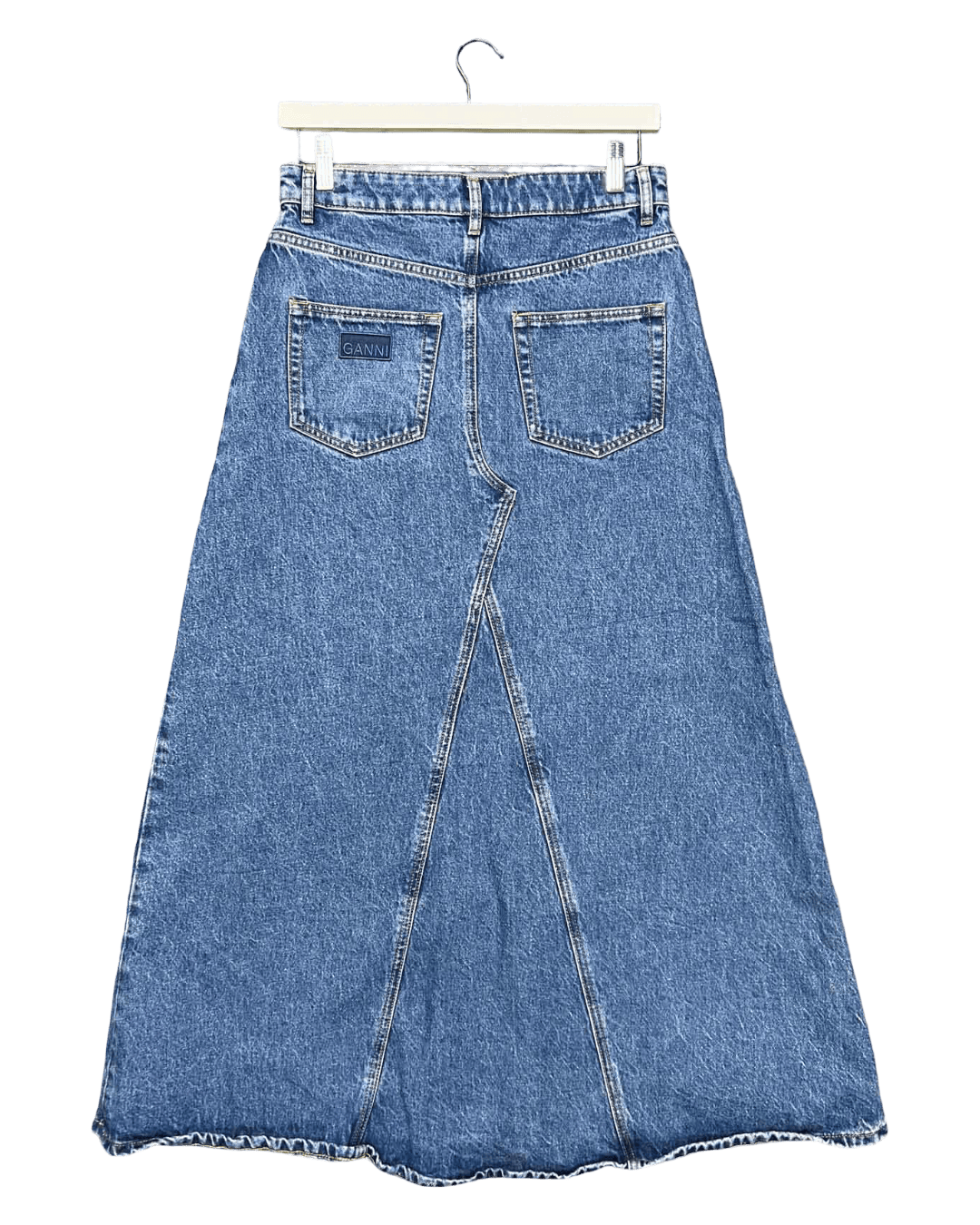 Size 38 (M) | Ganni Denim Maxi Skirt