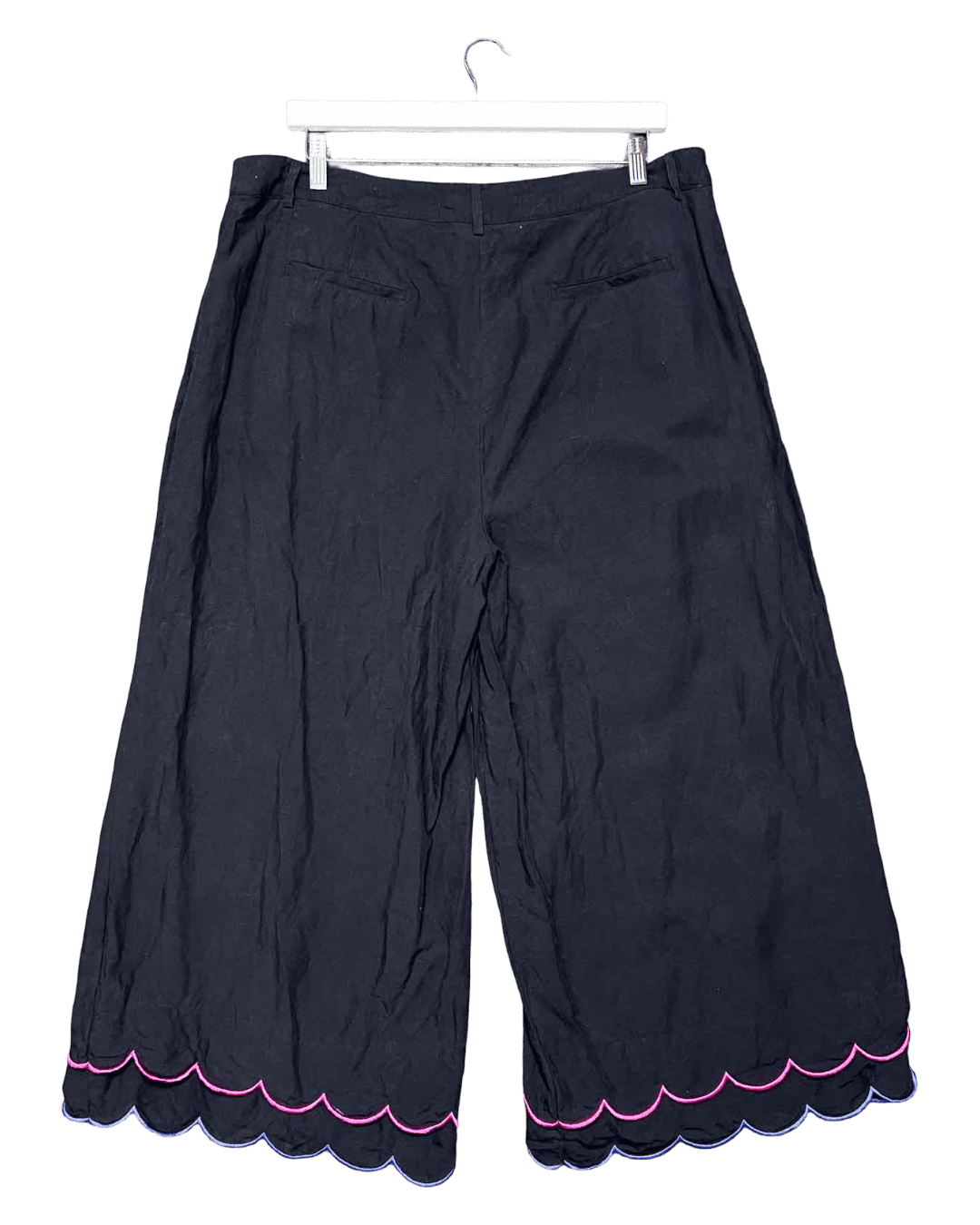 Size 18 | Gorman Embroidered Lettuce Hem Pants