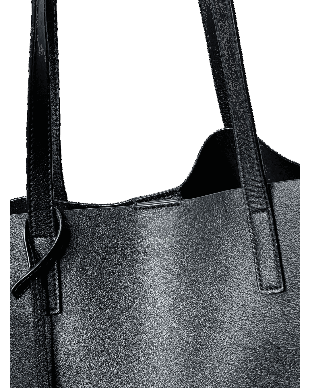 Saint Laurent Leather Shopping Tote Bag