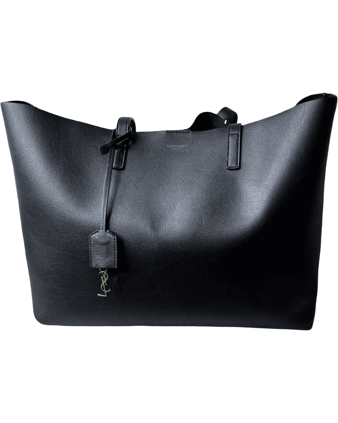 Saint Laurent Leather Shopping Tote Bag