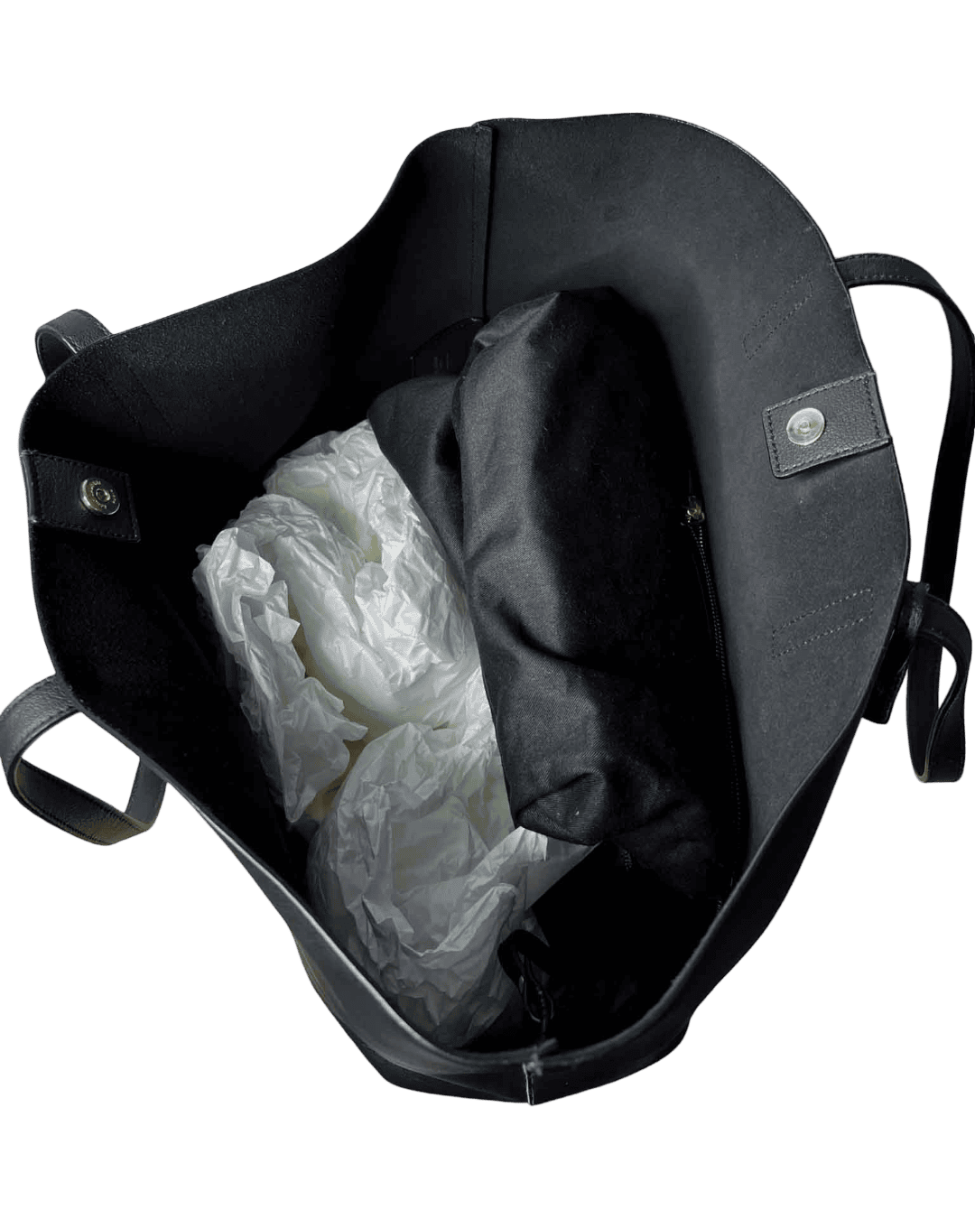 Saint Laurent Leather Shopping Tote Bag