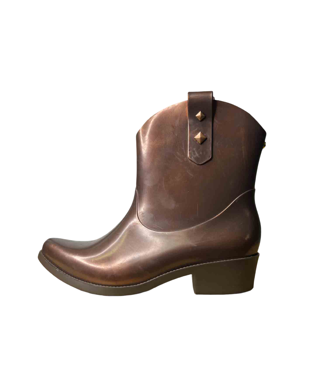 Size 37 | Melissa Brown Rubber Cowboy Boots
