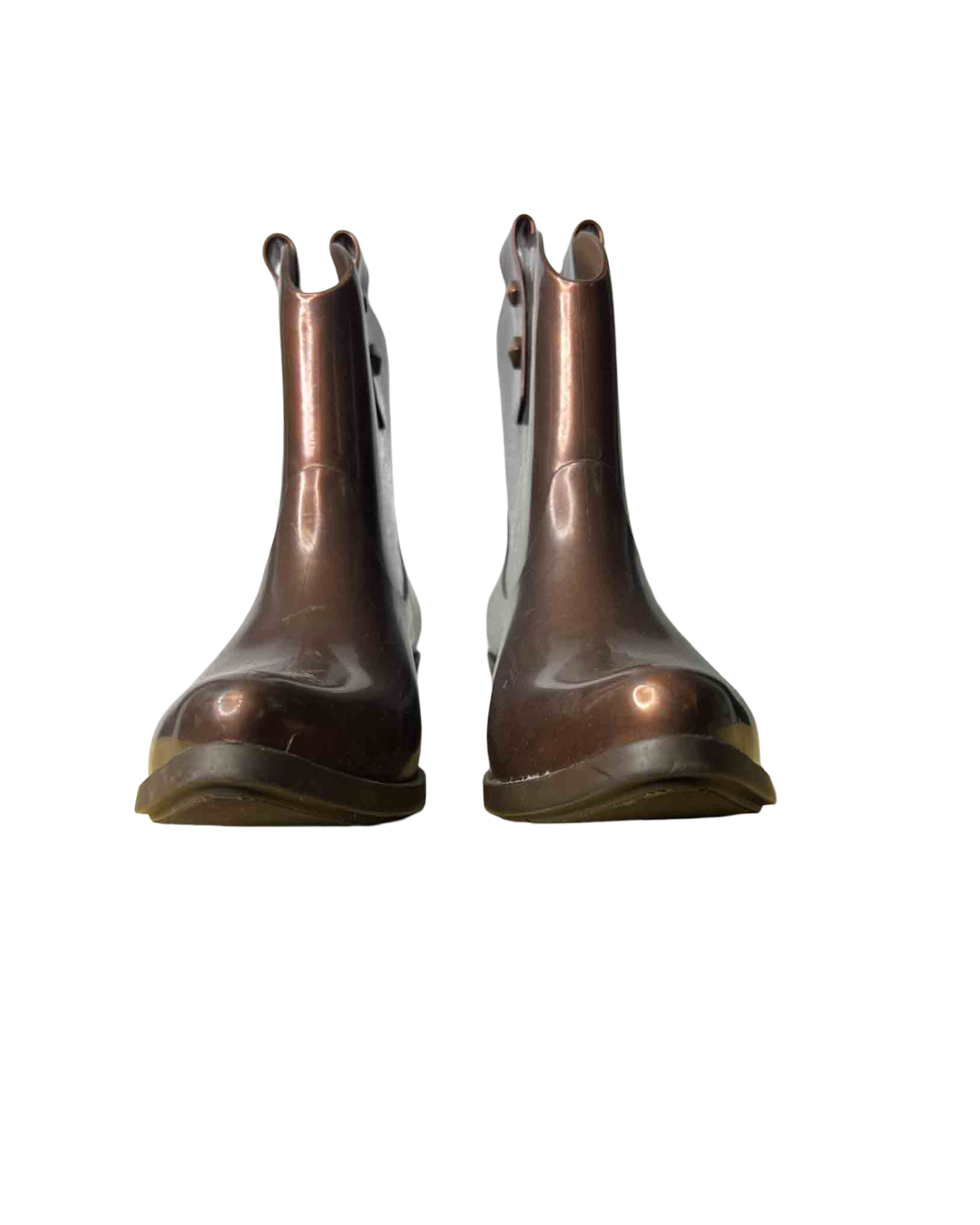 Size 37 | Melissa Brown Rubber Cowboy Boots