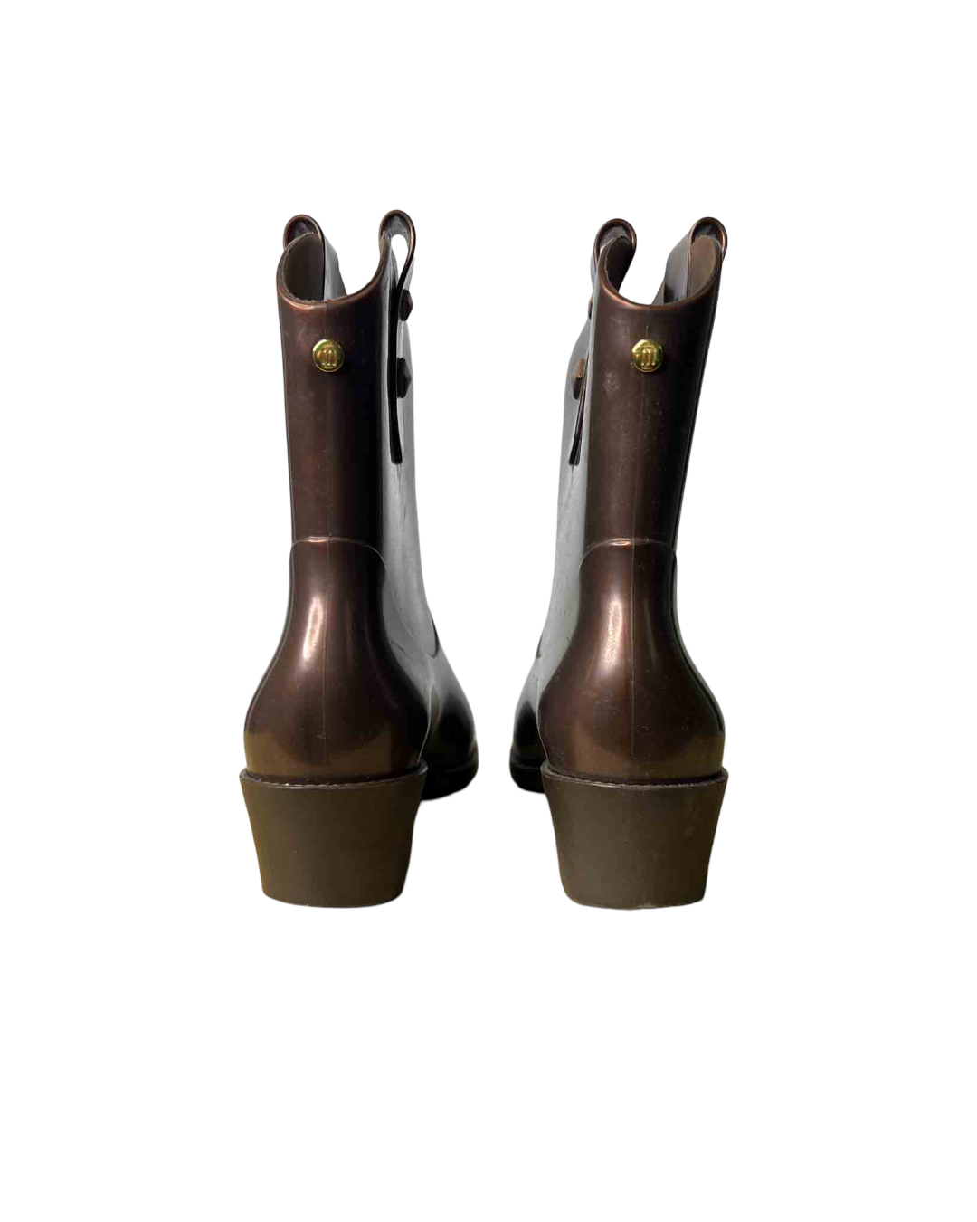 Size 37 | Melissa Brown Rubber Cowboy Boots