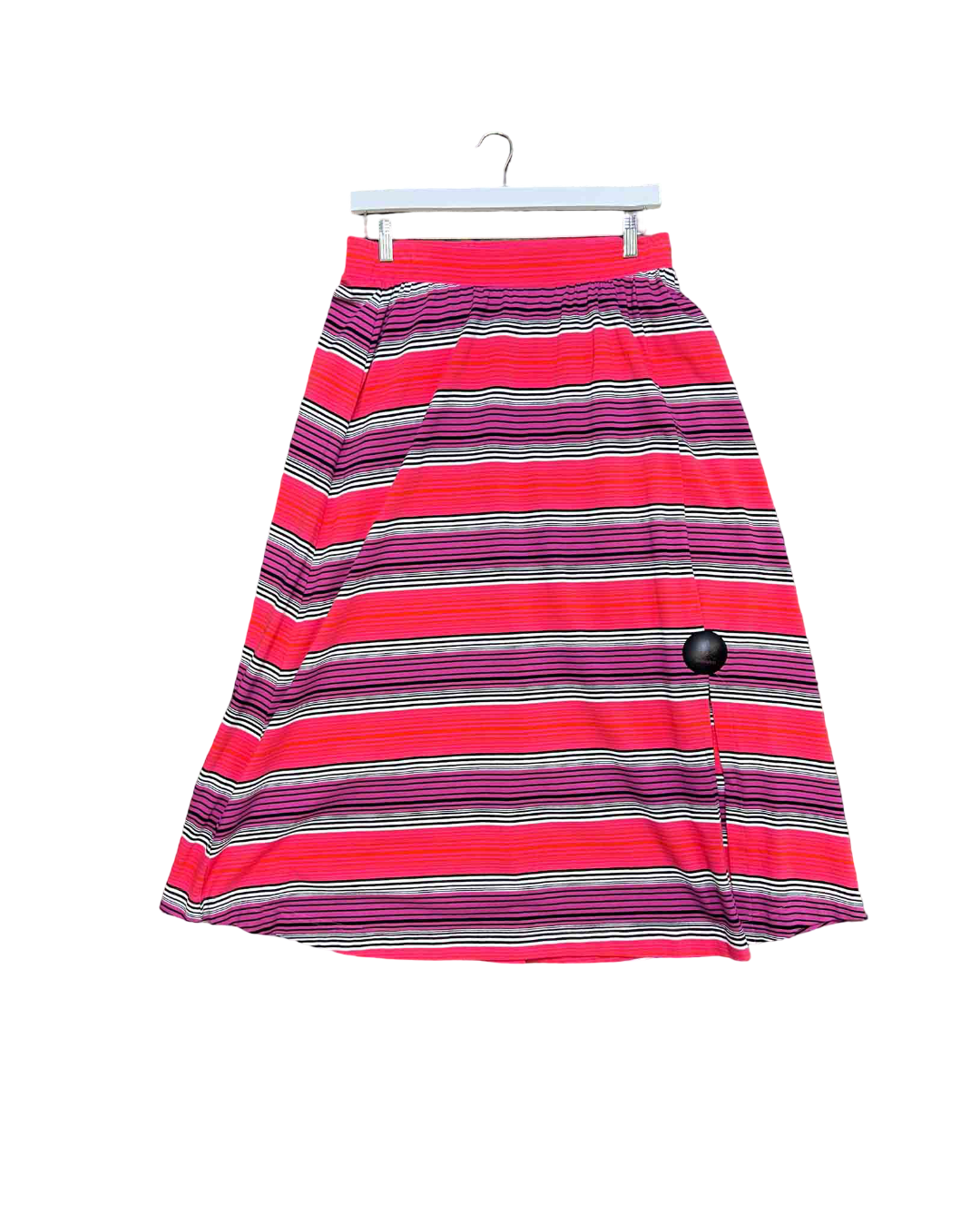 Size 12 | Obus Pink Stripe Maxi Skirt