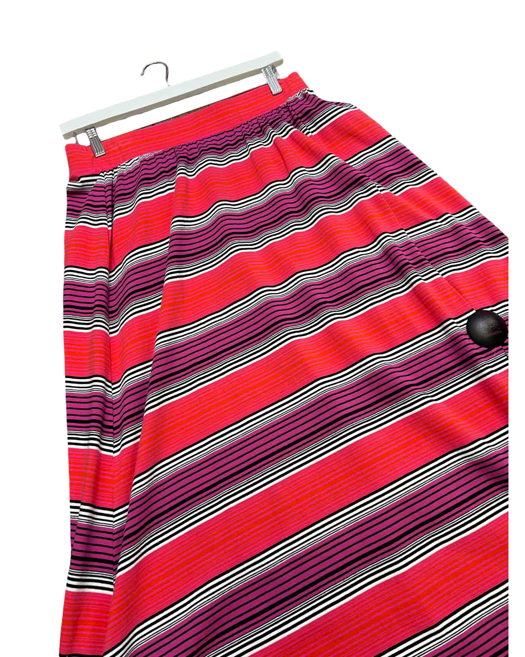 Size 12 | Obus Pink Stripe Maxi Skirt
