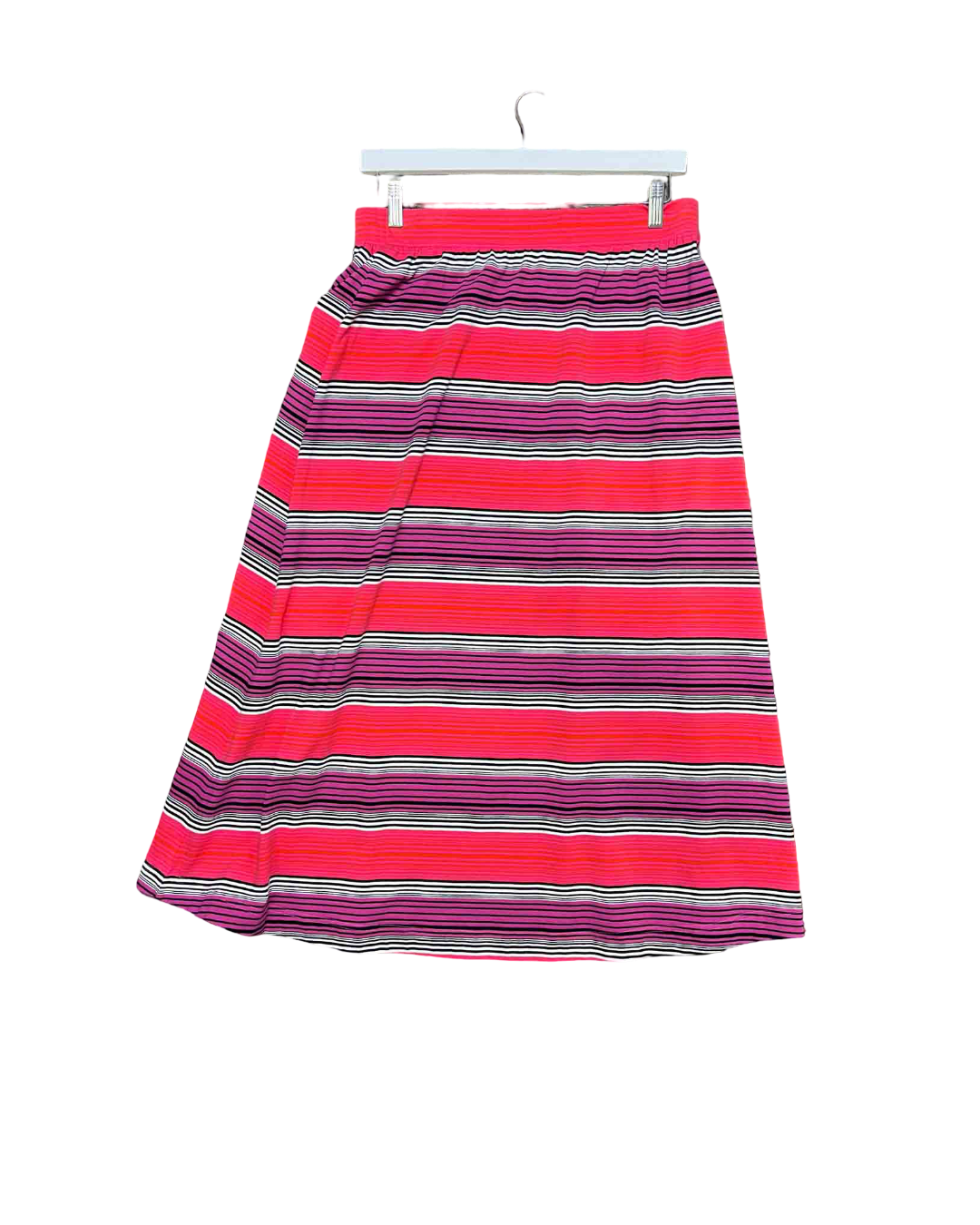 Size 12 | Obus Pink Stripe Maxi Skirt