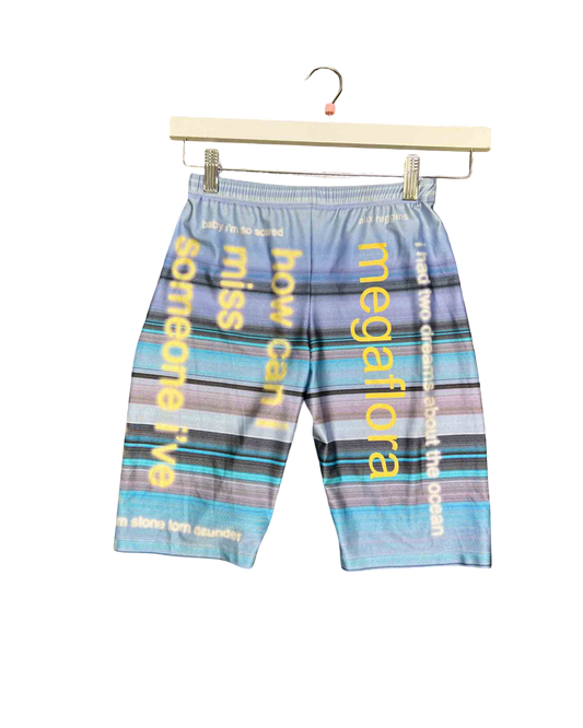 Size S | Alix Higgins Blue Bike Shorts