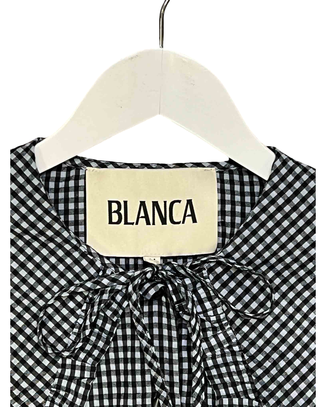 Size M | Blanca Blue Gingham Maja Blouse