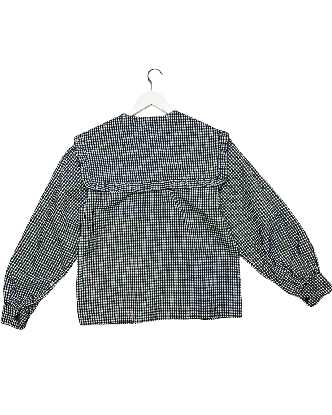 Size M | Blanca Blue Gingham Maja Blouse
