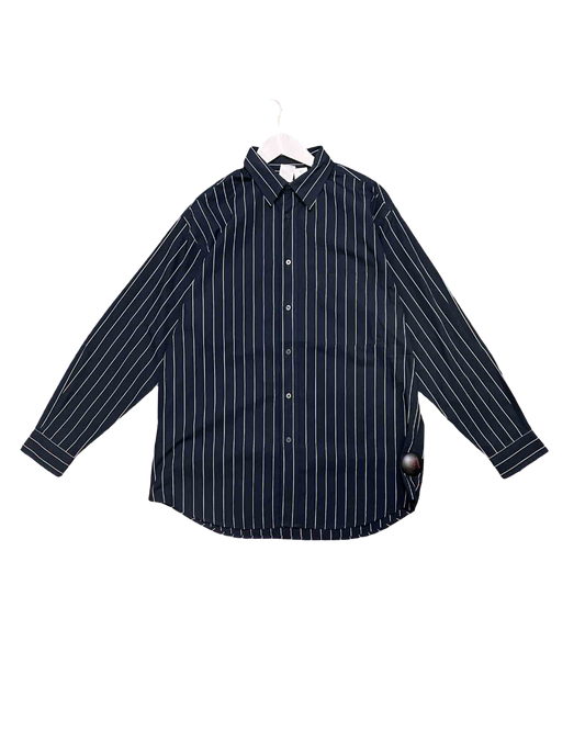 Size L | Kowtow Black Striped Shirt