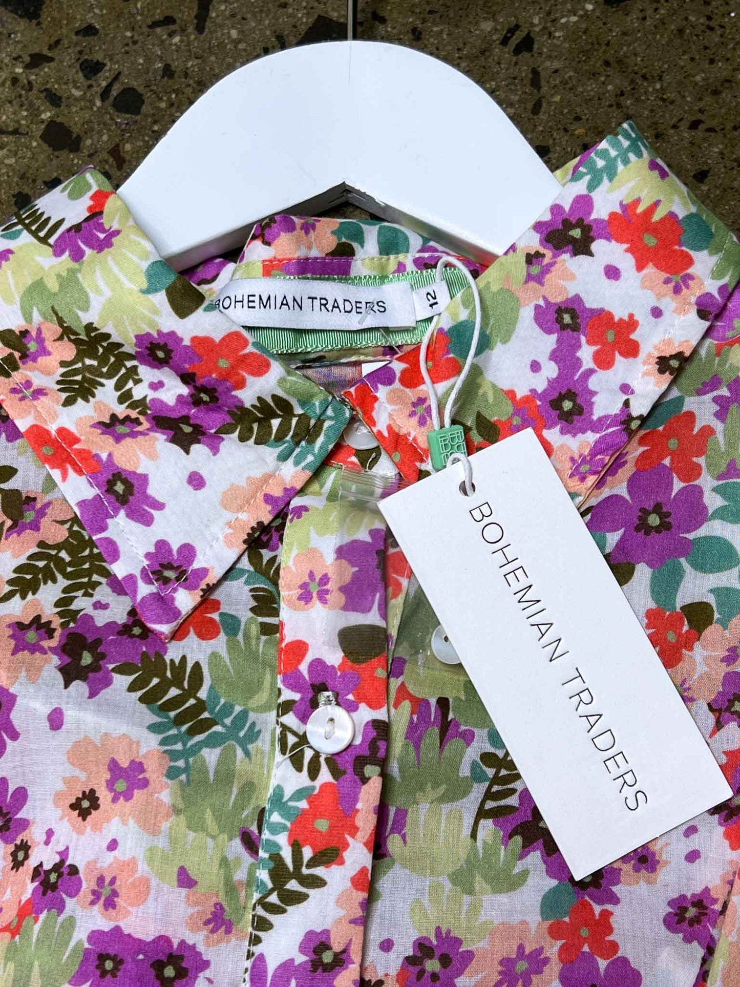 Size 12 | Bohemian Traders Shirt Rima Frill Shirt NWT